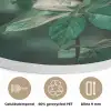 Roos - Bladeren - Dieprood Akoestische PET Vilt - Rond klein -closeup_NL