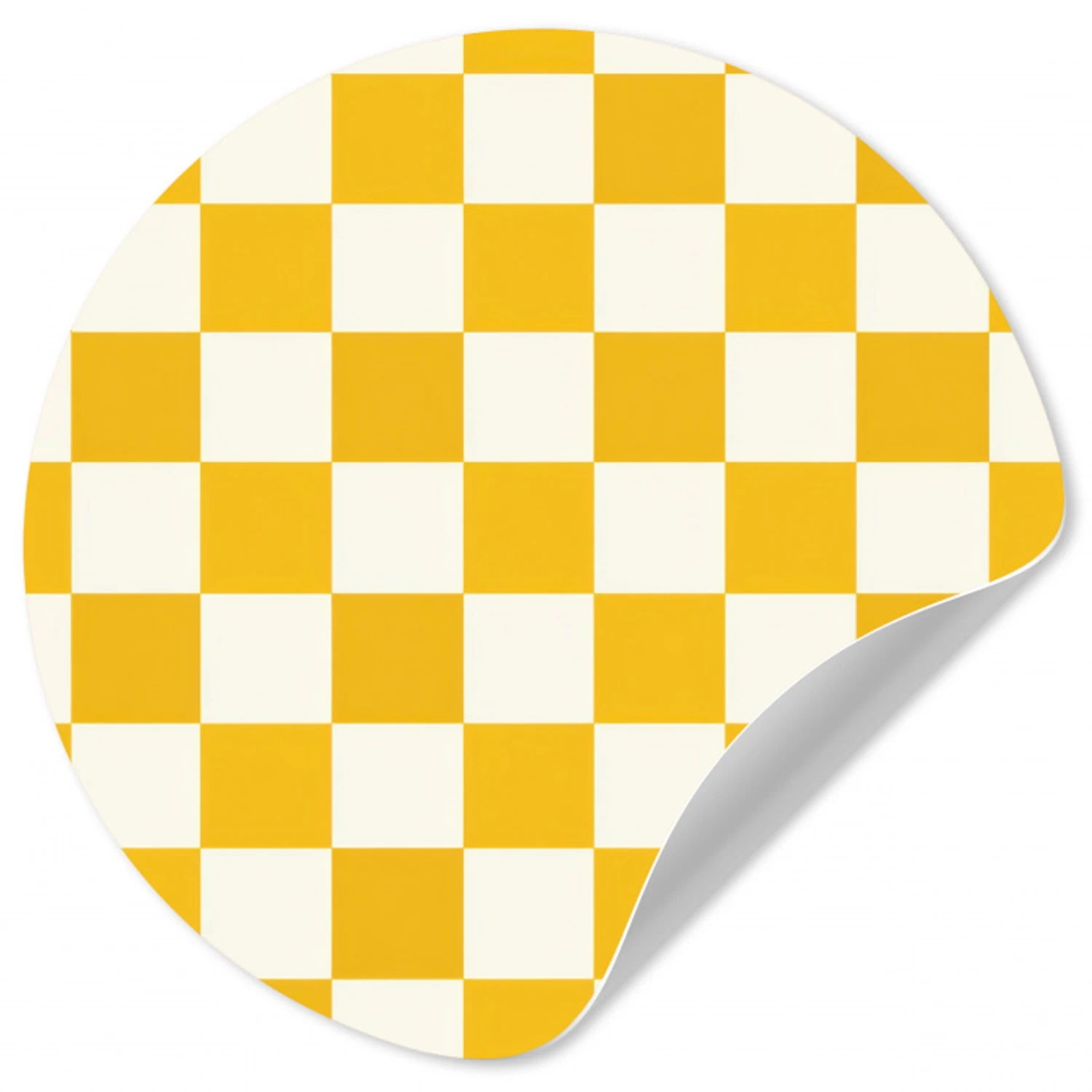Traditioneel - Patroon - Geel Wandcirkel behangsticker klein 186 -3d