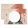 Cirkel - Abstract - Roze Placemat vinyl groot -zzsfeer2_Kitchenyeah-website