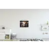 Stier - Kleurrijk - Hoorns textielposter latten blank klein -kinderkamer