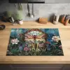 Libelle - Mozaïek - Bloemen - Kleurrijk Inductie beschermer vinyl 3mm klein -sfeer5