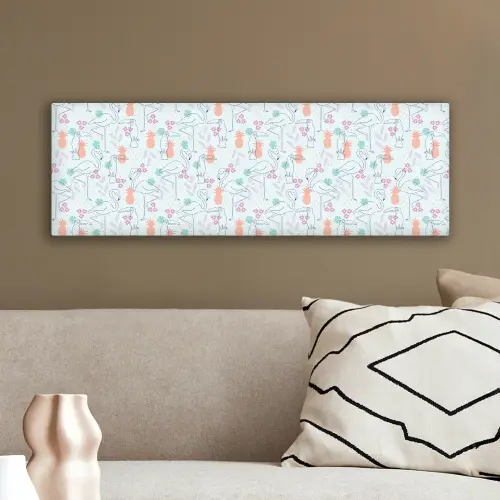 Tropisch - Vogels - Ananas canvas 2cm klein 828 -sfeer3
