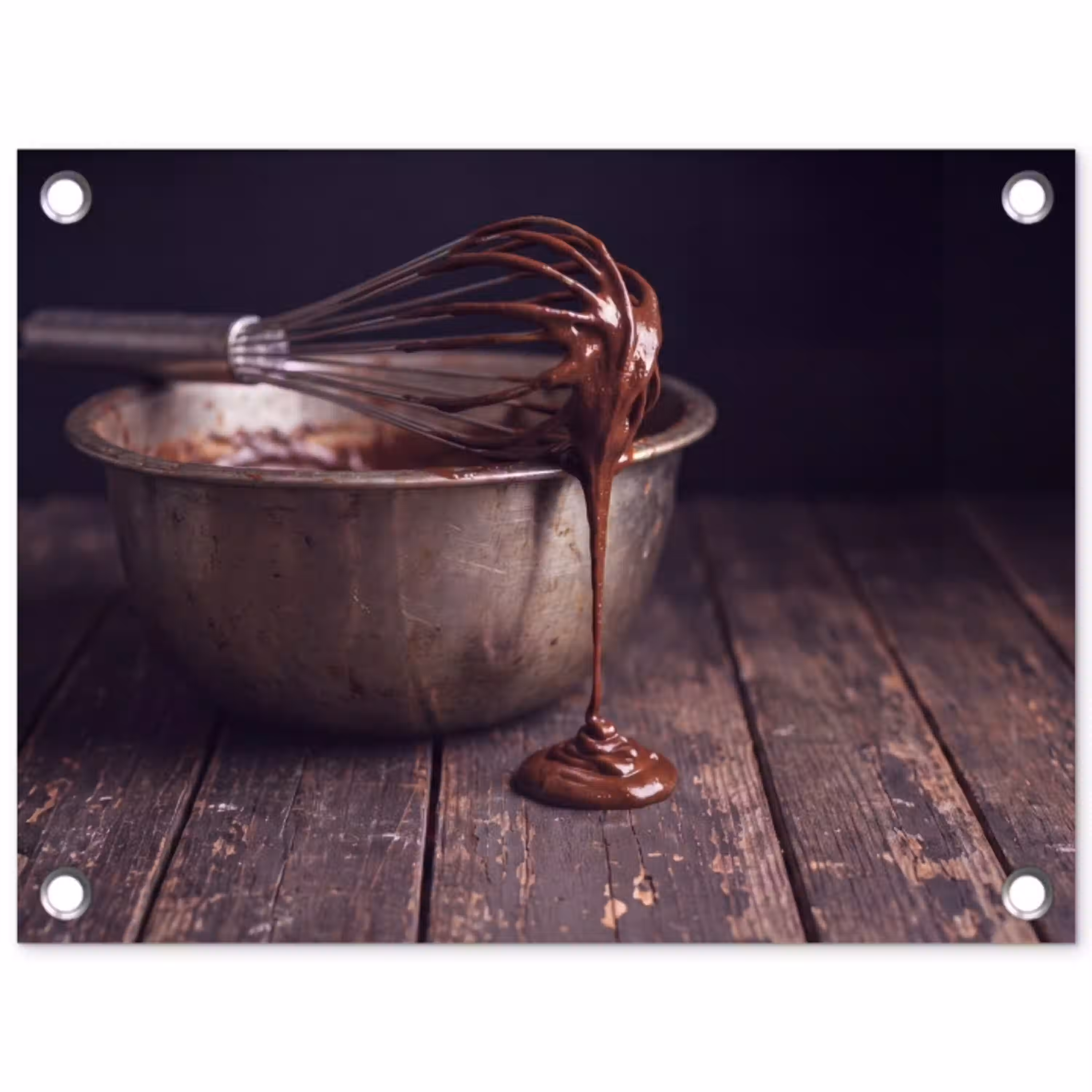 Chocolade - Beslag - Eten tuinposter los doek klein -3d