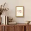 Don't lose your fire - Rood - Wit - Minimalistisch Light Box met kabel (Tafellamp) klein -sfeer2
