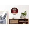 Rode - Velvet - Taart - Eten Wandcirkel aluminium klein -kantoor
