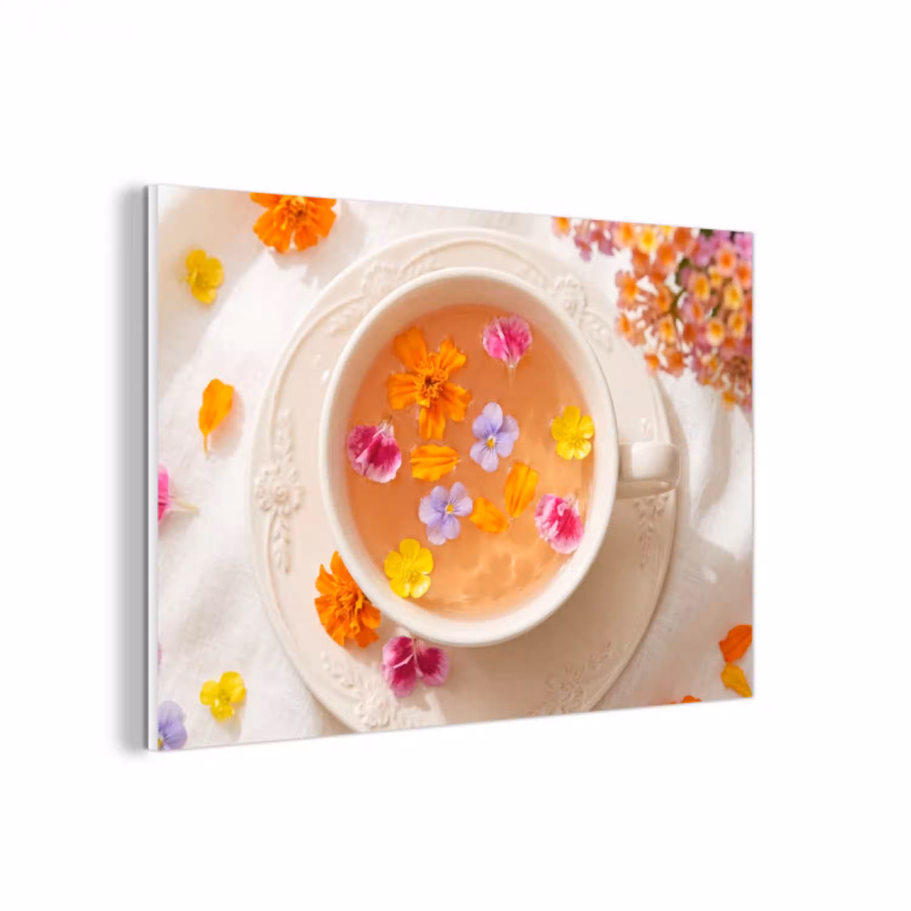 Bloemen - Kop - Natuur - Kleurrijk - Zomer forex 5mm xxl -3d