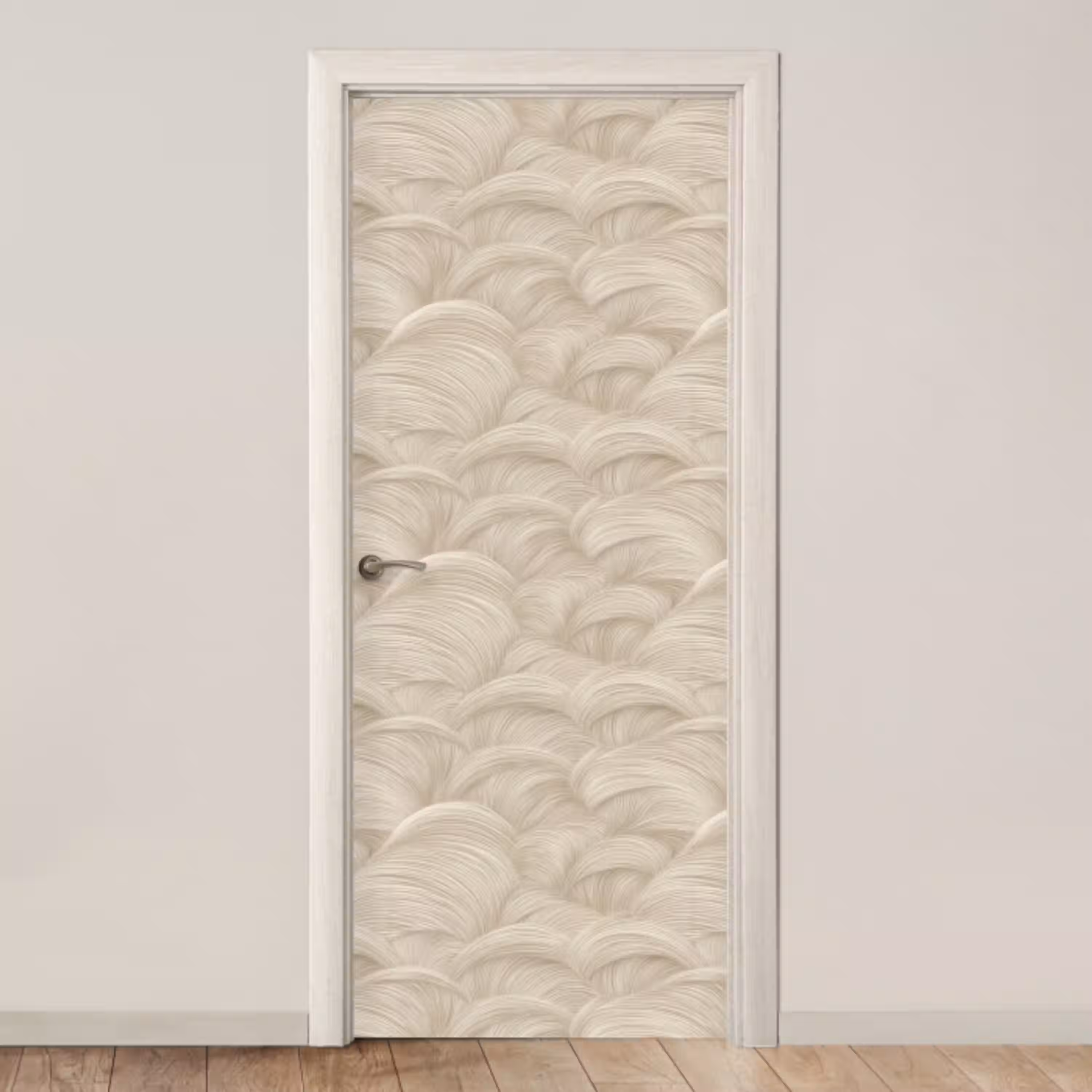 Bogen - Patroon - Beige deurposter klein 289 -3d_beige