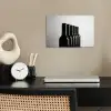 Wijnflessen - Zwart - Minimalistisch poster papier klein -sfeer1