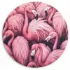 Flamingo - Roze - Dieren Wandcirkel plexiglas klein -3d