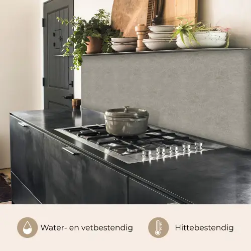 Beton - Grijs - Patronen - Industrieel keuken achterwand 2 middel 871 -usp_NL