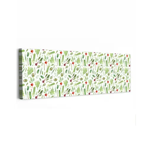 Groente - Patroon - Groen - Rood canvas 2cm klein 828 -z3d