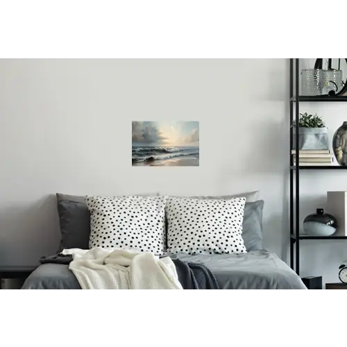 Strand - Zee - Zonsondergang Muursticker klein -slaapkamer