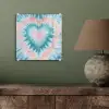 Hartvormig - Tie dye - Pasteltinten - Lichtgroen plexiglas 5mm klein -sfeer3