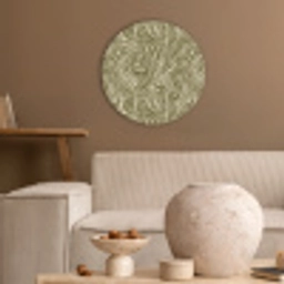 Abstract - Marmer - Groen Akoestische PET Vilt - Rond klein 838 -sfeer1