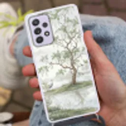 Reiger - Landschap - Groen Hoesje Samsung Galaxy A52 5G met koord klein -sfeer3