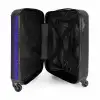 Paars blauw slangenhuid met symmetrische schubstructuur NBS - Handbagage koffer - Kinderen Unisex middel -binnenkant