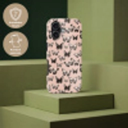 Tijdloos - Vlinders - Perzik Toughcase MagSafe Apple iPhone 17 klein 1017 -USP_PrintM_DE
