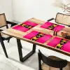 Kat - Art - Zonnebril - Roze Placemat vinyl groot -zzsfeer4_Kitchenyeah-website