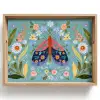 Vlinder - Sierlijk - Bloemen - Bladeren Dienblad Rechthoek middel -z3d_shopping