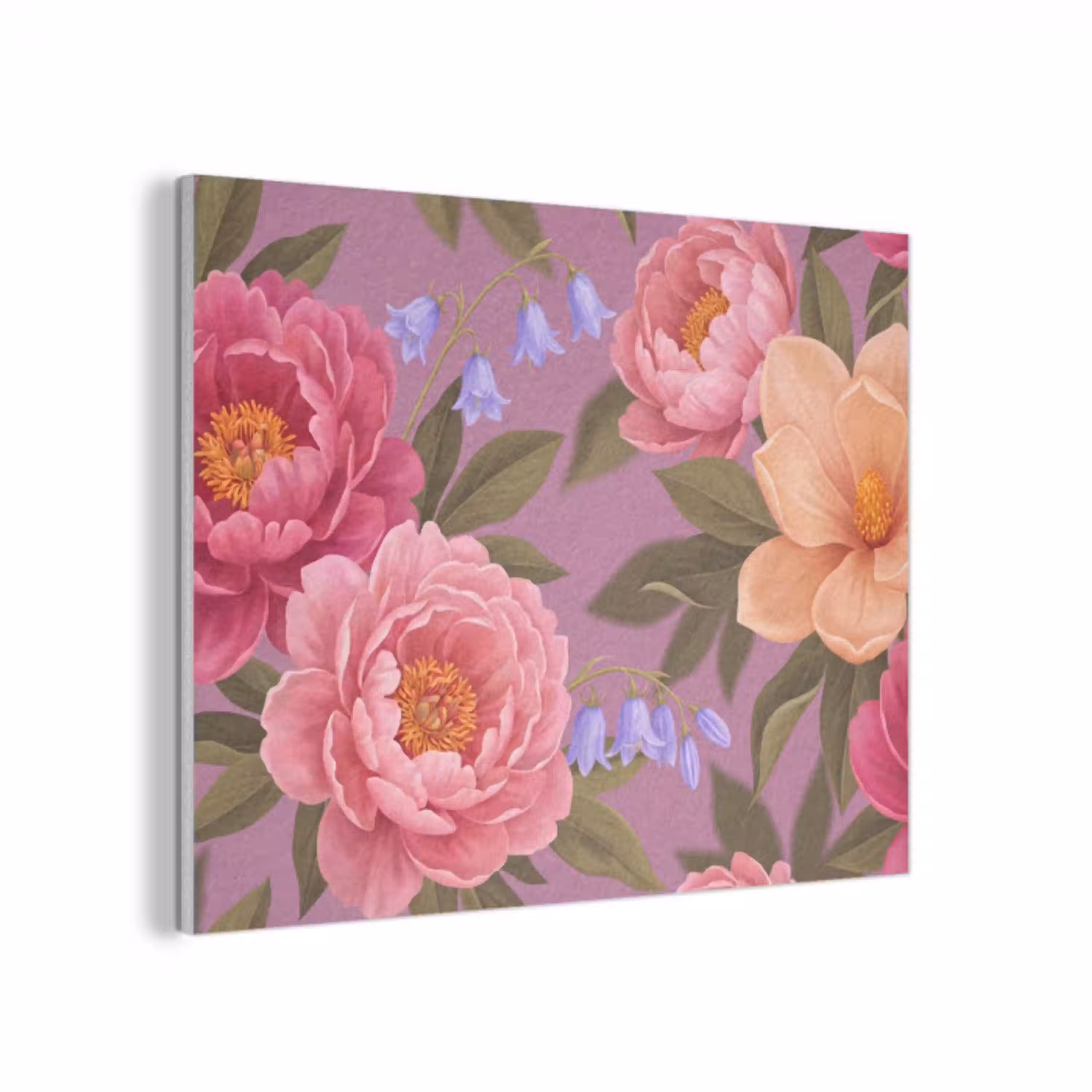 Bloemen - Patroon - Illustratie - Roze PET vilt klein -3d