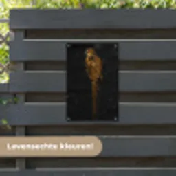 Vogel - Goud - Papegaai tuinposter los doek klein -sfeer3