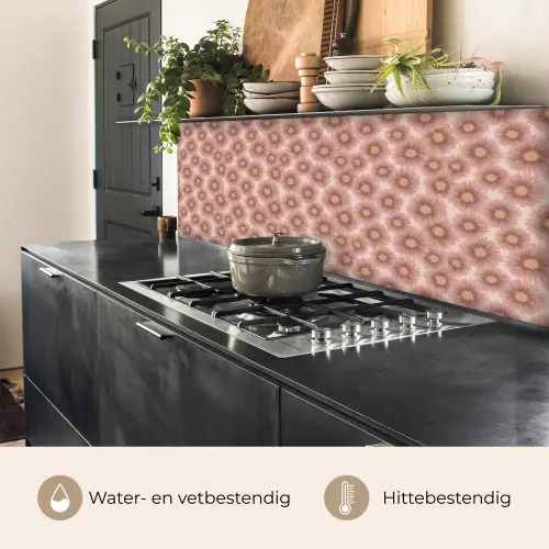 Gerbera - Bloemen - Roze keuken achterwand 2 middel 871 -usp_NL