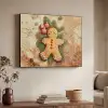 Kerstmis - Koekje - Poppetje - Speculaas Textielframe zwart klein -sfeer3