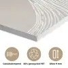 Golvende lijnen - Vloeiend - Zandkleurig PET vilt klein -closeup_NL