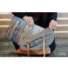 Skyline - Wolkenkrabbers - Water - Blauw laptophoes neopreen klein -tas