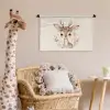 Hert - Bohemian - Bloemen - Bosdieren Wandkleed katoen klein -wsfeer5_kind