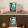 Schildpad - Dolfijn - Oceaan Light Box met kabel (Kinderlampje) klein -sfeer3_kind