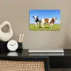 Koeien - Boerderij - Gras- Natuur - Dieren poster papier klein -sfeer1