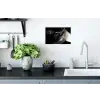 Close-up - Vinylplaat - Platenspeler - Zwart Muursticker klein -keuken