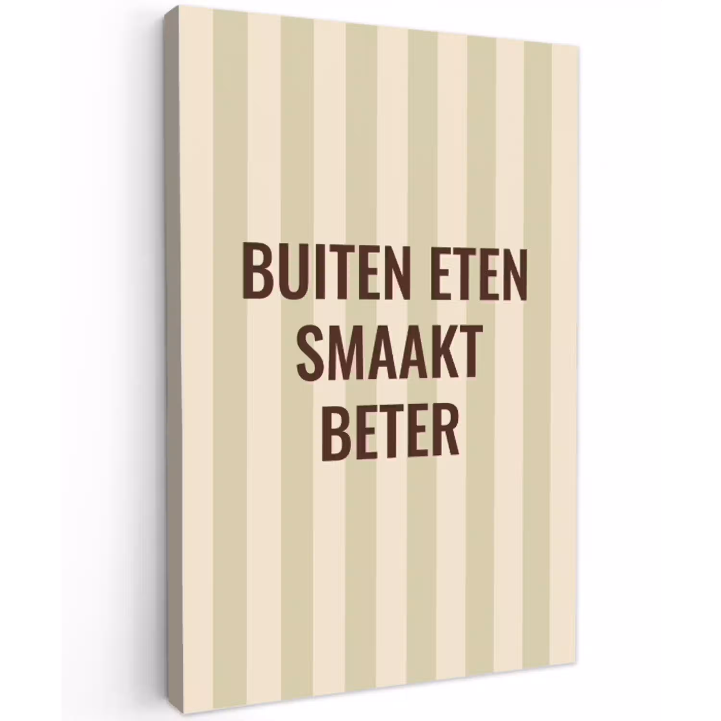 Buiten - Quote - Strepen - Zomer canvas 2cm klein -z3d