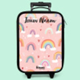 Regenboog - Patroon - Pastel Kinderkoffer - Zwart klein -zzz_website3d_nbs2