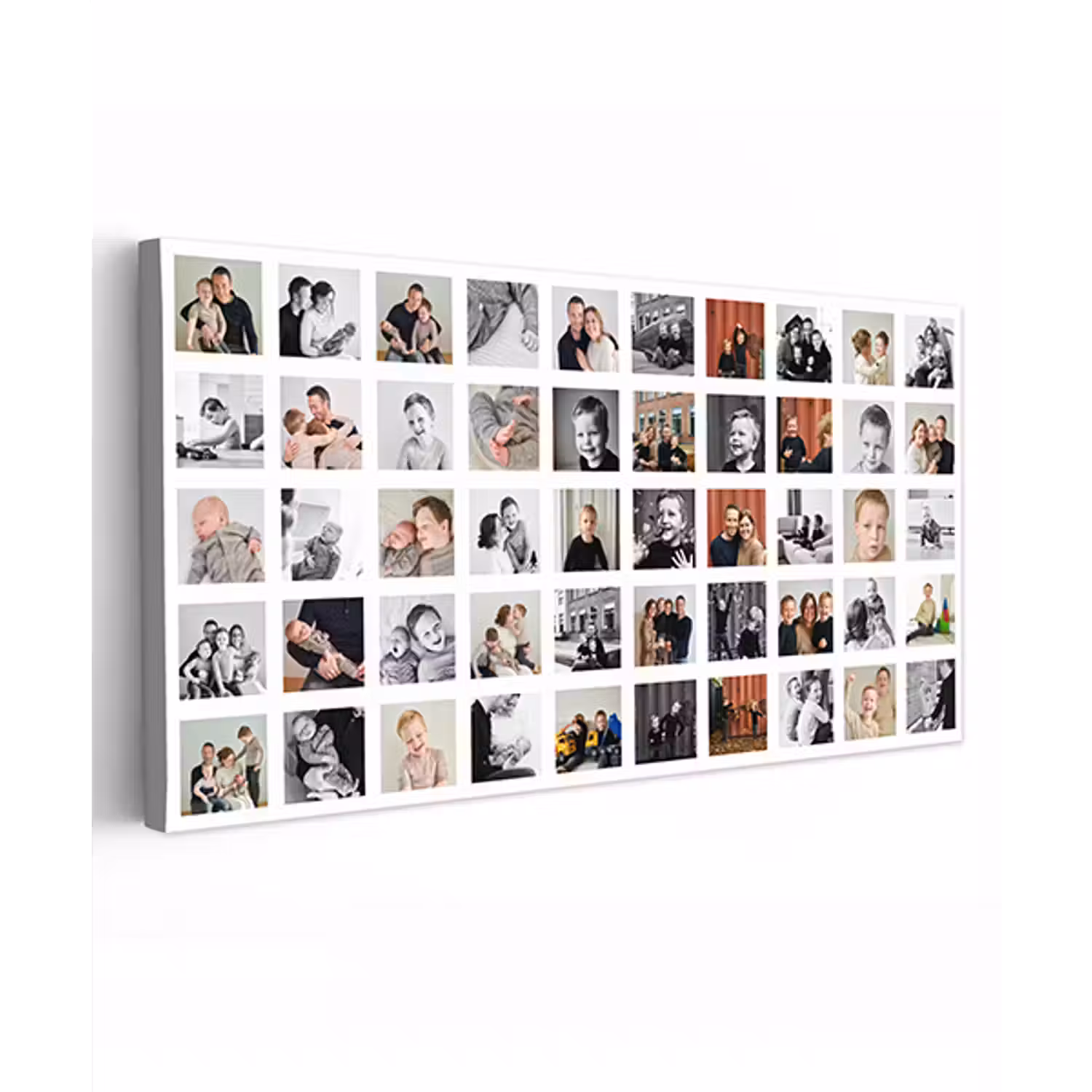 Canvas collage - Liggend - 50 foto's