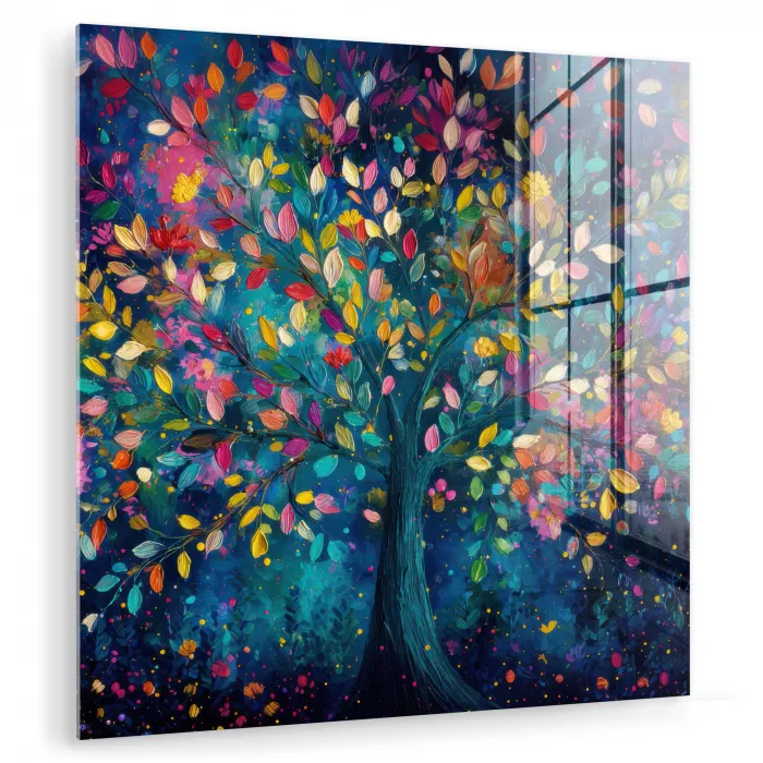 Kleurrijk - Boom - Magisch - Abstract plexiglas 5mm klein -zzzproduct_nieuw