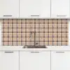 Plaid - Patroon - Beige - Zwart keuken achterwand 2 middel 871 -3d