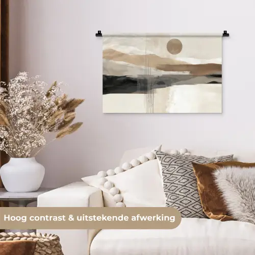 Minimalistisch - Landschap - Dimensie Wandkleed katoen klein -sfeer1