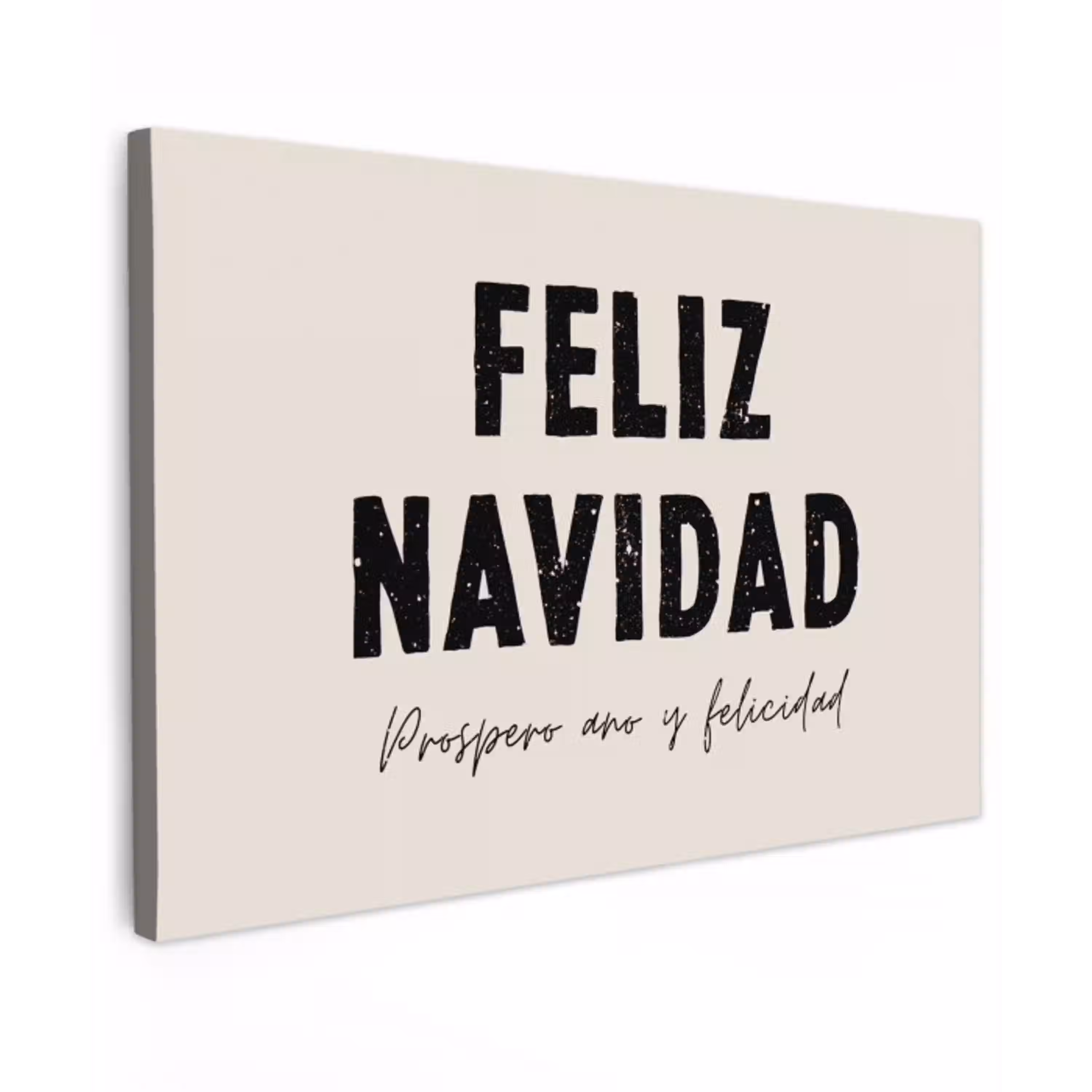 Kerst - Quotes - Feliz navidad - Kerstmis - Feestdagen Tuinposter op houten frame 2 cm dik klein -3d