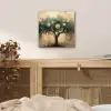 Boom - Kunst - Maan - Watercolor aluminium wit klein -sfeer3