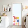 You are art - Kleurrijk - Grafisch deurposter klein -sfeer5