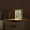 Dino - Oranje - Patroon - Wolken Light Box met kabel (Kinderlampje) klein -sfeer1_kind