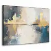 Abstract - Kunst - Goud Textielframe zwart klein -3d