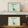 Dino - Cartoon - Oranje - Poten Light Box met batterij (Wandlamp kind) middel -sfeer3_kind