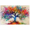 Levensboom - Natuur - Kleurrijk - Boom poster papier klein -3d