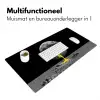 Maan - Geel - Roze - Zwart Muismat XXL klein -sfeer4