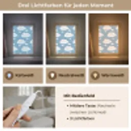 Kitten - Wolken - Blauw Light Box met kabel (Tafellamp) klein 925 -USP_lichtkleurDE