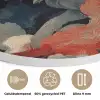 Witte vos - wolken - maan Akoestische PET Vilt - Rond klein -closeup_NL