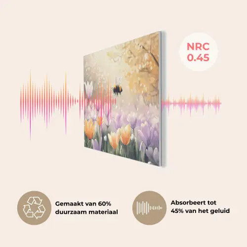 Viooltjes - bij - Zonlicht PET vilt klein -USP_NL